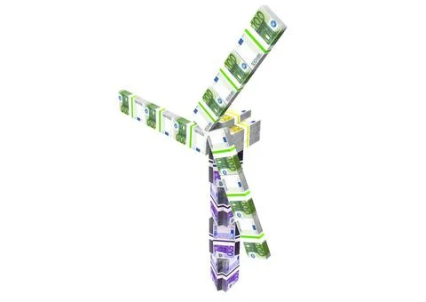 A windmill made of euro notes a windmill made of euro notes Copyright: xZo... Stock Photos