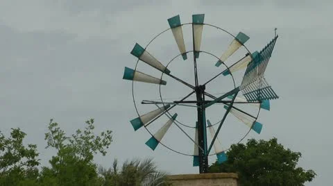 Windmill, Mallorca Stock Footage 11350377