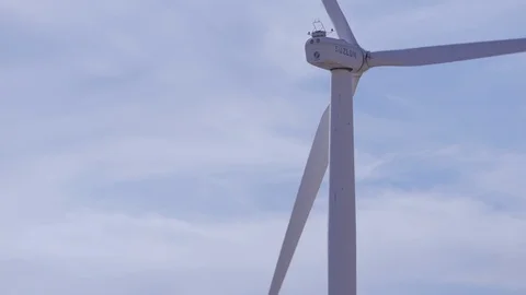 Windmill Medium CU Shot From Behind Video stock 95703173