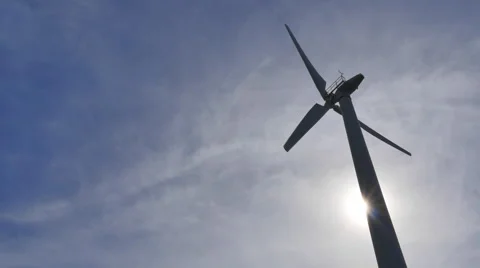 Windmill Medium Speed in Morning Sun Video stock 57129716