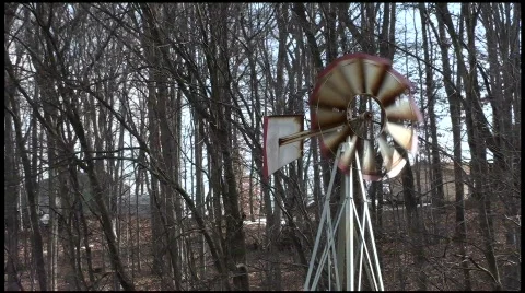 Windmill mid Video stock 609637