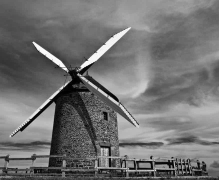 Windmill Moidrey Stock Photos