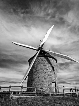 Windmill Moidrey Stock Photos