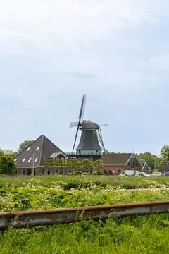 An Windmill in the morning Stock Photos