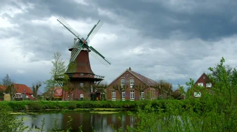 Windmill Nesse Stock Footage 65299878