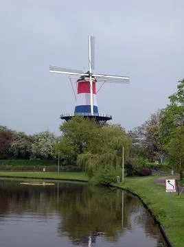 A windmill in the Netherlands Stock Photos
