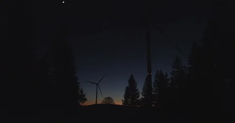 Windmill at night 1 스톡 동영상 87551889