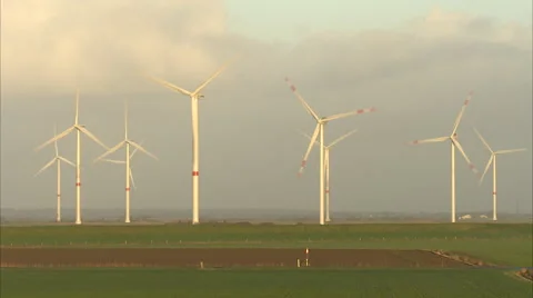 Windmill, Nordfriesland 스톡 동영상 46369771