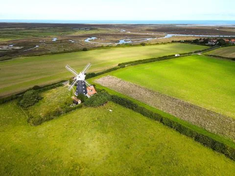 Windmill Norfolk Stock Photos