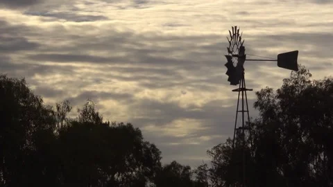 Windmill in Outback Australia 스톡 동영상 279785811
