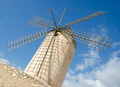 Windmill, Palma de Mallorca Stock Photos