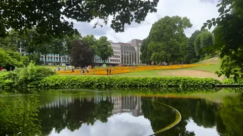 Windmill Park Bremen Germany Stock Footage 204821385