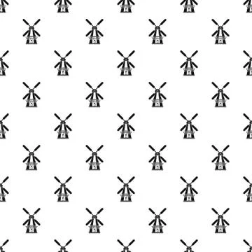 Windmill pattern vector seamless Stockillustratie