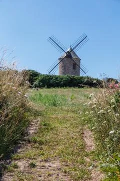 Windmill in Plogoff Stock Photos