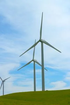 Windmill power generator. Stock Photos