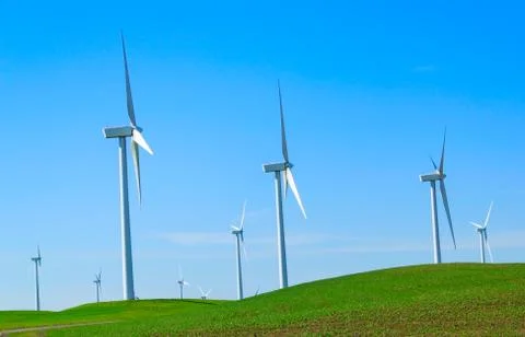 Windmill power generator. Stock Photos