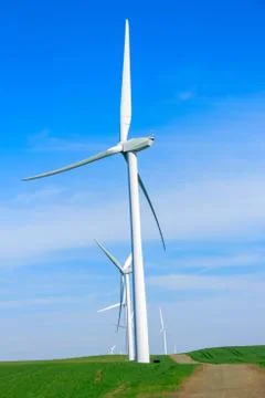 Windmill power generator. Stock Photos