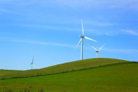 Windmill power generator. Stock Photos