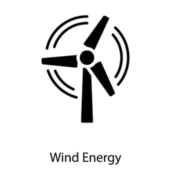 Windmill Power Vector Stock Illustration