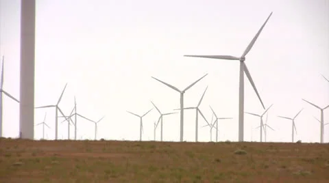 Windmill pullout Stock Footage 22869822