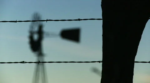 Windmill, Rack Focus Stock Footage
