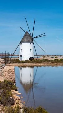 Windmill Reflection Stock Photos