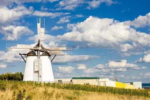 Windmill in Retz, Lower Austria, Austria Foto stock