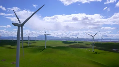 Windmill Reveal Stock Footage