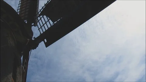 Windmill rotating blades Stock Footage 101072650