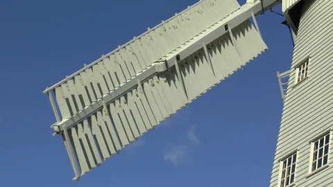 Windmill Sails And Windows Stock Footage 168151225