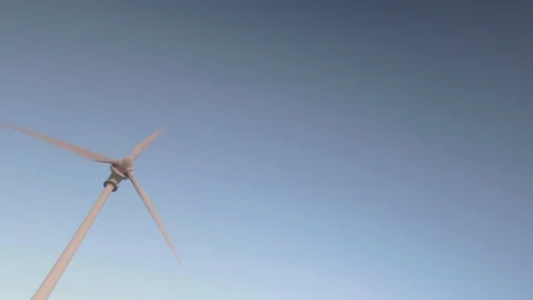 Windmill,  shot from low angle Stock Footage 85564347