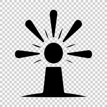 Windmill silhouette icon vector Stock Illustration