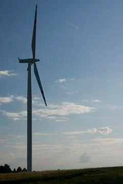 Windmill silhouette Stock Photos