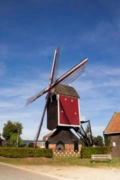 Windmill Sint Jan Stock Photos