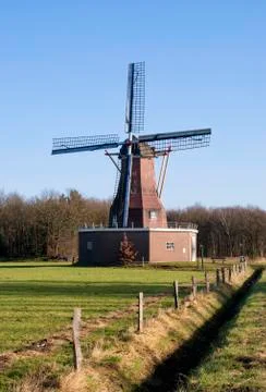 Windmill Sint Victor Foto stock