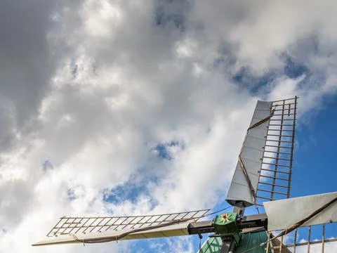 Windmill in the sky Stock Photos