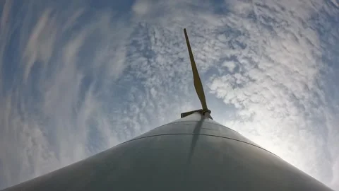 Windmill Skyline nature Video stock 273698321