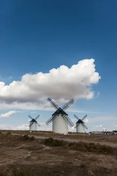Windmill in spain Stock Photos