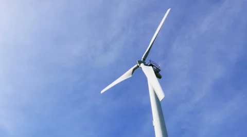 Windmill Spinning in Strong Wind  Stock-Footage 57130004
