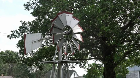 Windmill Spinning in the Wind Stock Footage 111392120