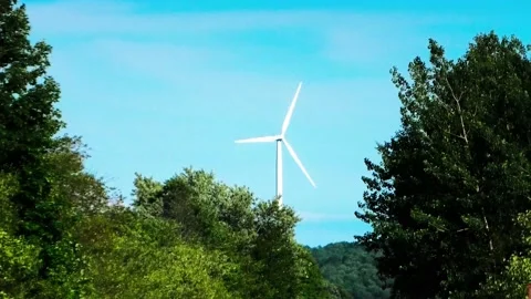 A Windmill in the Summer Stock Footage 155717557