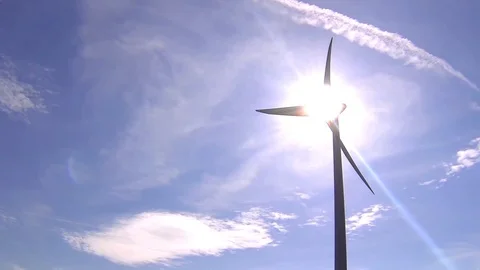 Windmill sun Stock Footage 98680220