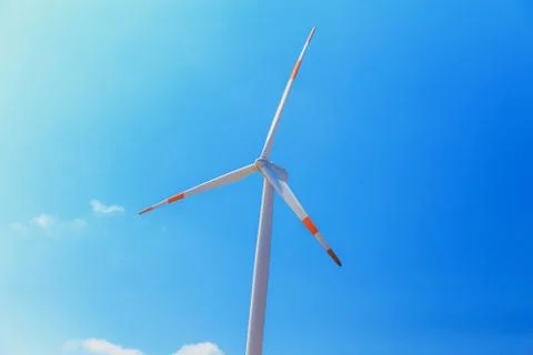 Windmill in sunny day Foto stock
