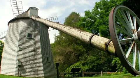 Windmill tail pole; 3 Stock Footage 12249590