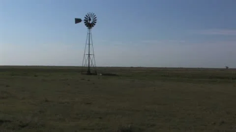 Windmill in Texas 3 Video stock 21464452