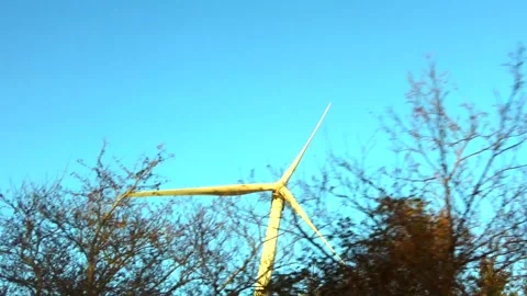 Windmill through window Stock Footage 331316688