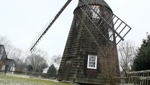 Windmill tilt Stock Footage 10756096