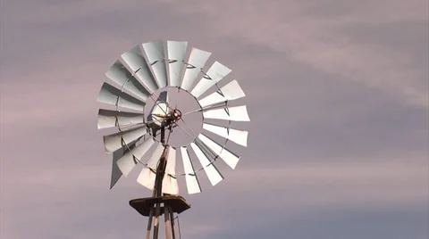 Windmill Time Lapse Stock Footage 32743845