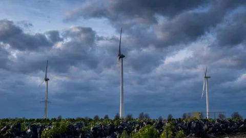 Windmill Timelapse Stock Footage 130701819