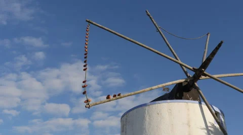 Windmill timelapse in Lisbon 스톡 동영상 69008897
